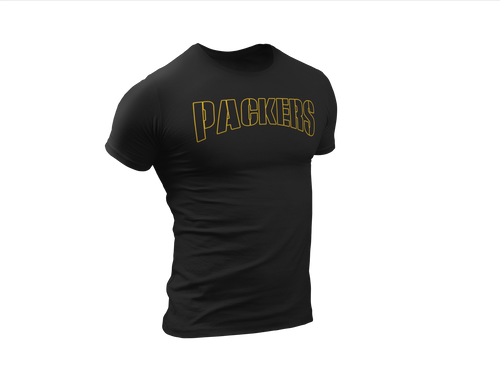 Packers Men Black Active Shirt